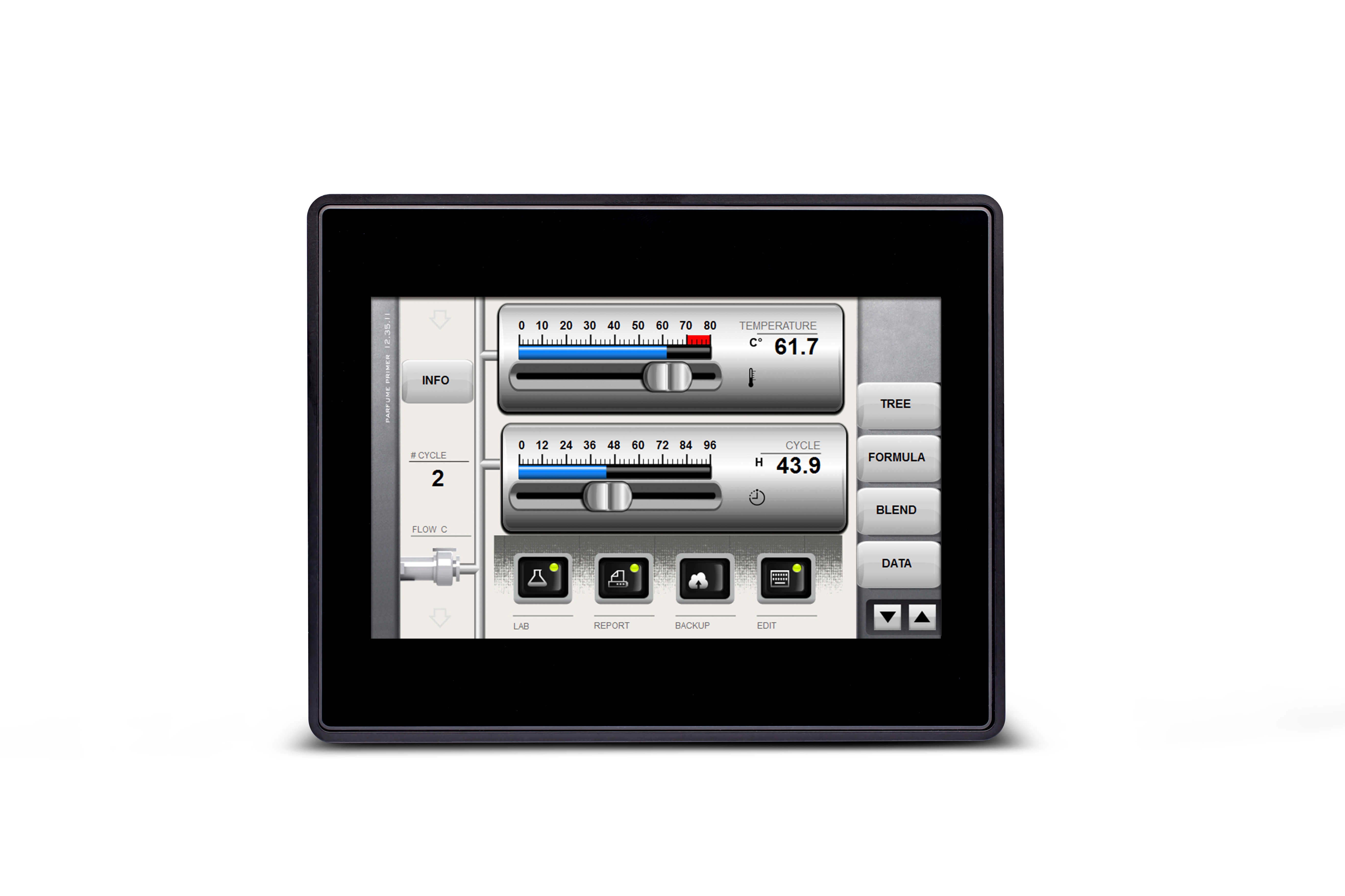 eX707,  7" Operatørpanel PCT Touch 16:9
